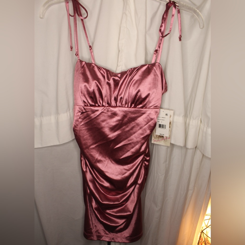 Honey and Rosie mauve party dress